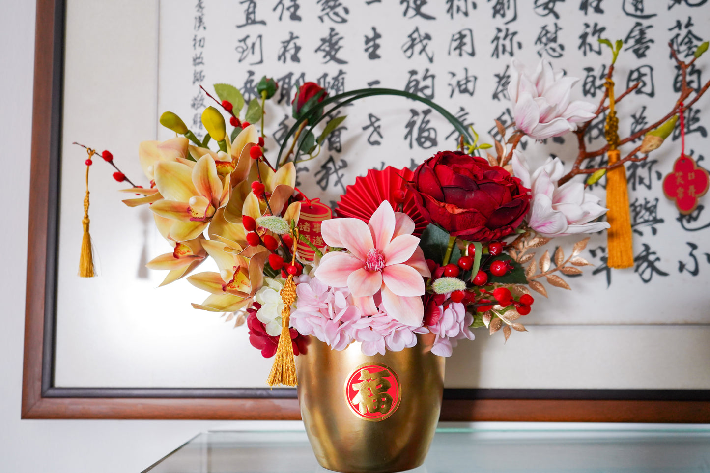 Jubilee Silk Flowers Pot