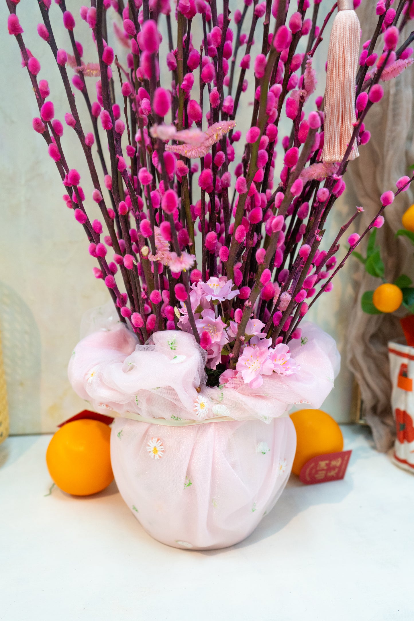 Blossom Harmony Willow (Pot and Organza)
