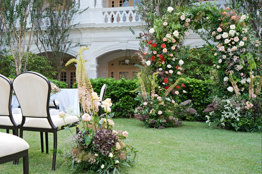 Romantic Garden Solemnisation At Raffles Hotel